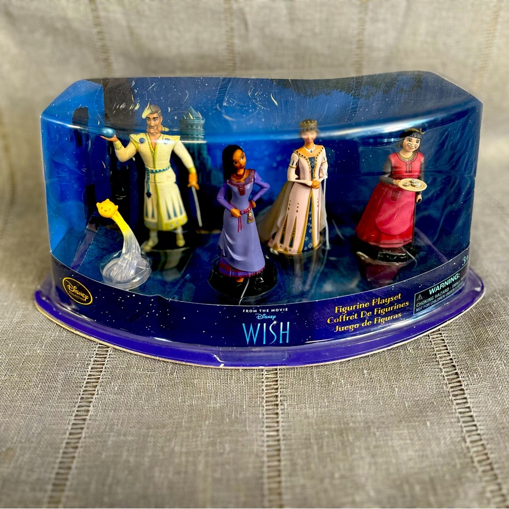 Sealed Disney Wish Movie 5 pc Figurine Play Toy Set Cake Toppers
